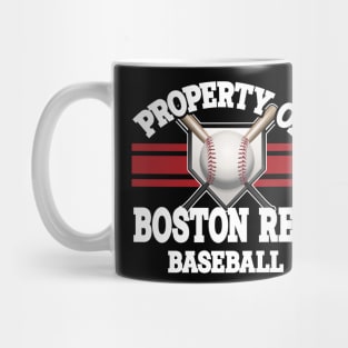 Proud Name Boston Graphic Property Vintage Baseball Mug